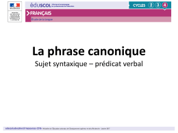 Phrase et prédication