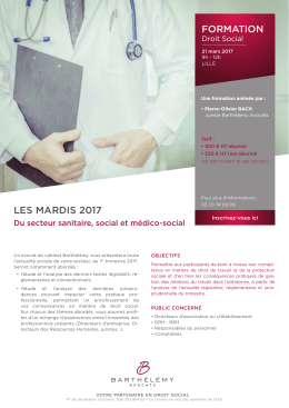 FORMATION les MARdIs 2017