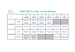 TEMPS FORT 2 / 2nde Version 1