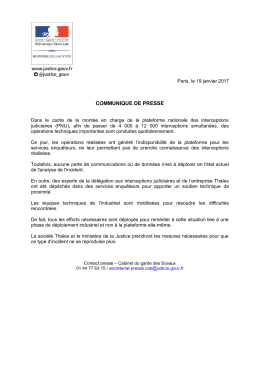 Lire le CP - Justice / Presse