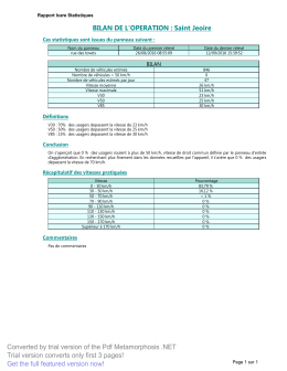 Rapport - Saint-Jeoire