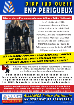 enp perigueux - Alliance Police Nationale
