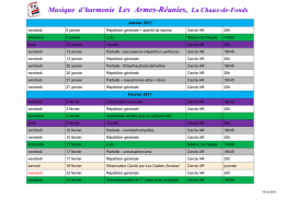 Musique d`harmonie Les Armes-Réunies, La Chaux-de