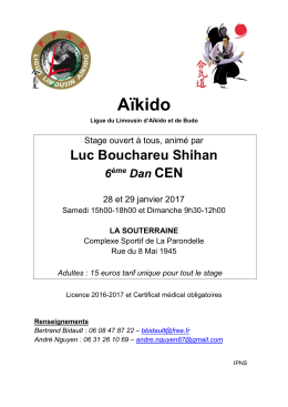 Affiche - Club aikido Isle