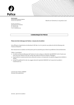 ski - communique presse - Vielsalm