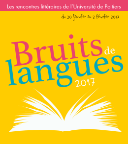 Bruits de Langues 2017 - Faculté de Lettres et Langues Université