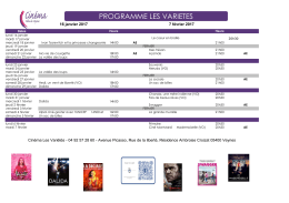 programme cinema - Ville de Veynes