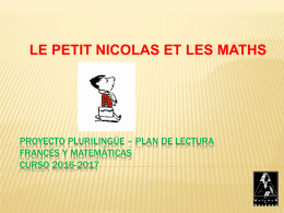 Proyecto plurilingüe – PLAN DE LECTURA Francés y matemáticas