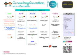 télécharger les menus du mois