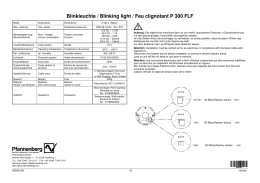 Blinkleuchte / Blinking light / Feu clignotant P 300 FLF