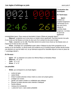 Les règles d`arbitrage au judo
