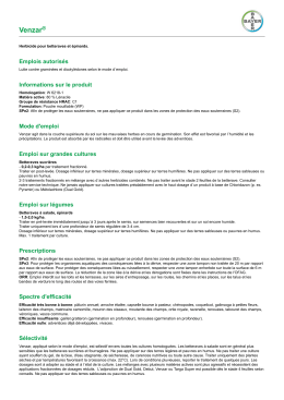 Informations sur le produit
