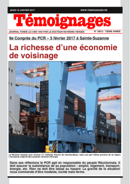 La richesse d`une économie de voisinage