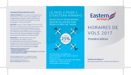 Horaires - Eastern Airways