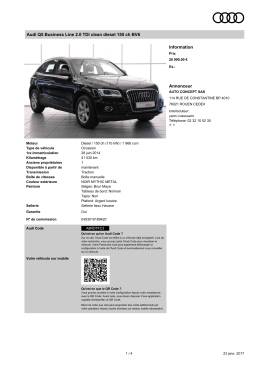 Audi Q5 Business Line Information Annonceur