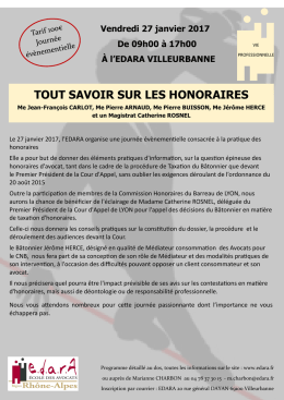 tout savoir sur les honoraires