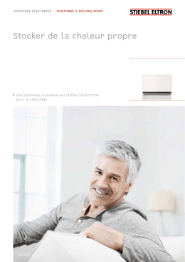 Chauffage &agrave; accumulation