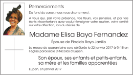 Madame Elisa Bayo Fernandez