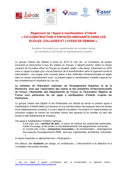 R&egrave;glement - Groupe Caisse des D&eacute;p&ocirc;ts