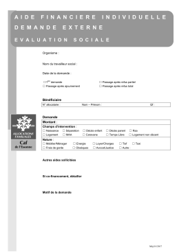 Evaluation sociale externe