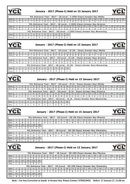 D:\YCL Entrnce Test [ January
