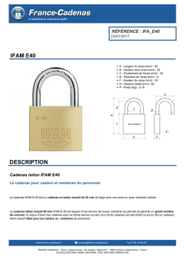 Télécharger la fiche du produit - FRANCE