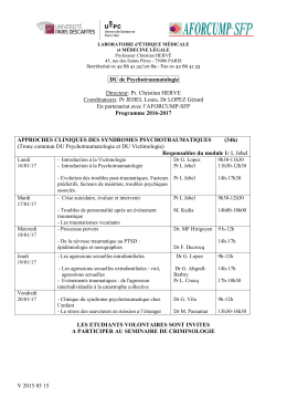 Pr. Christian HERVE Coordinateurs: Pr JEHEL Louis, Dr LOPEZ