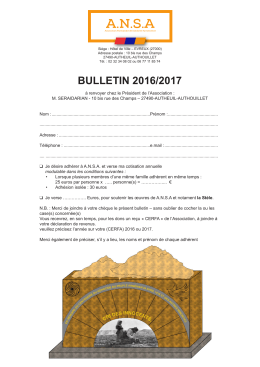 BULLETIN 2016/2017