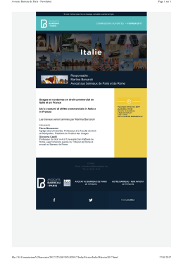 Martina Barcaroli Avocat aux barreaux de Paris et de Rome