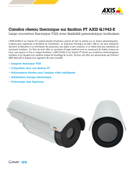 Caméra réseau thermique sur fixation PT AXIS Q1942-E