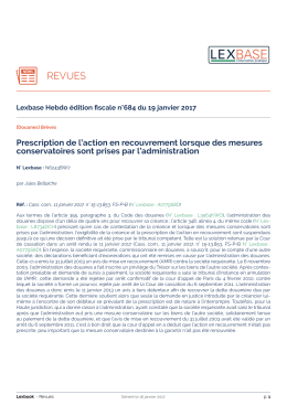 revues - Lexbase