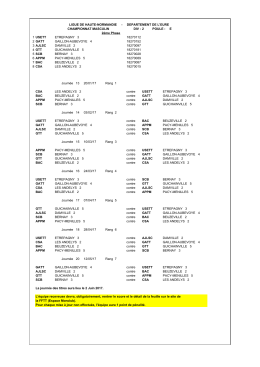 Calendrier D2E