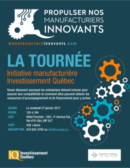Initiative manufacturière Investissement Québec