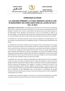 - African Union - Peace and Security Department
