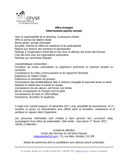 Intervenante psycho-sociale