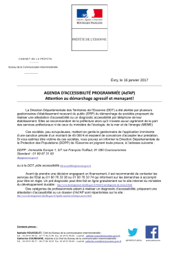 Attention au démarchage agressif et menaçant!