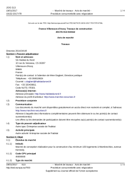 France-Villeneuve-d`Ascq: Travaux de construction