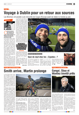 Gangai, Sbaa et Wantiez bient&ocirc;t pr&ecirc;ts