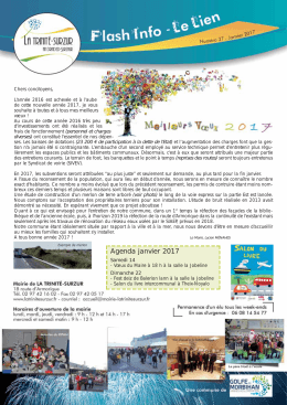 Agenda janvier 2017 - La Trinité