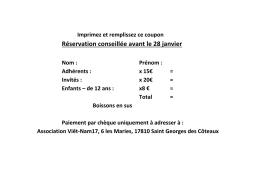 Imprimez et remplissez ce coupon