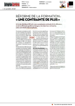 Entreprise et carrieres