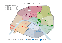 Affectation 2016 % de boursiers (1er tour)