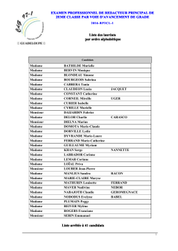 Admis examen RP2CL AG