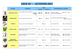 asce 34 - activites 2017 - Site internet de la FNASCE, des URASCE