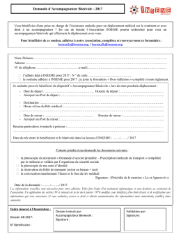 Demande d`Accompagnateur B&eacute;n&eacute;vole &ndash; 2017 contacter.