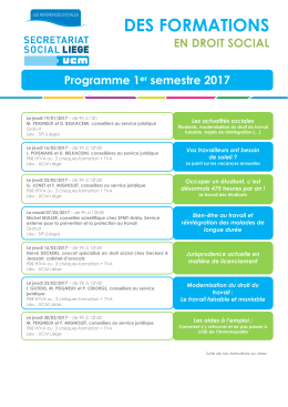 (programme 1er semestre 2017