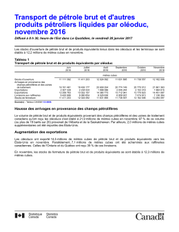 - Statistique Canada