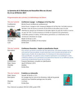 La semaine de la littérature de Roussillon fête ses