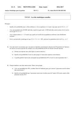 IUT GEA MONTPELLIER 2éme Année 2016-2017