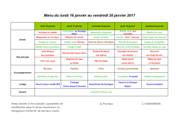 Menus DP - Lycée Scheurer Kestner